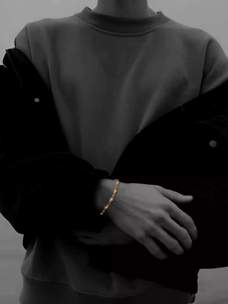 authentic tiny e ch plus bracelet - premium designer jewelry front view
