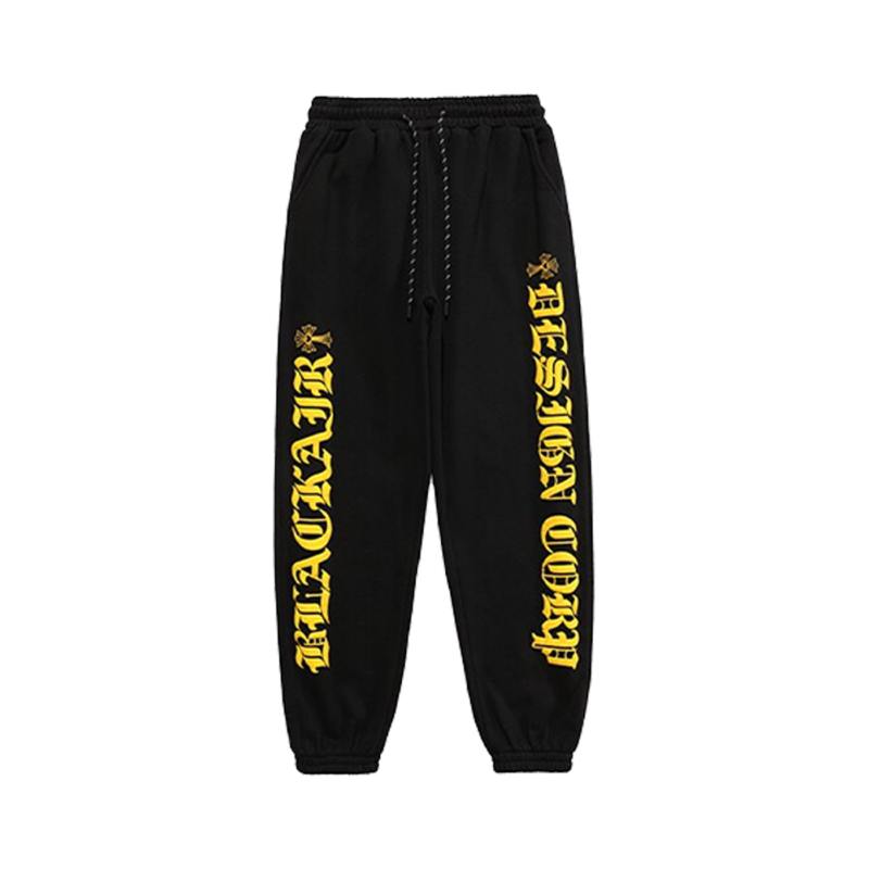 authentic chrome hearts arrival autumn spring letter foaming sweatpants - premium designer jewelry front view