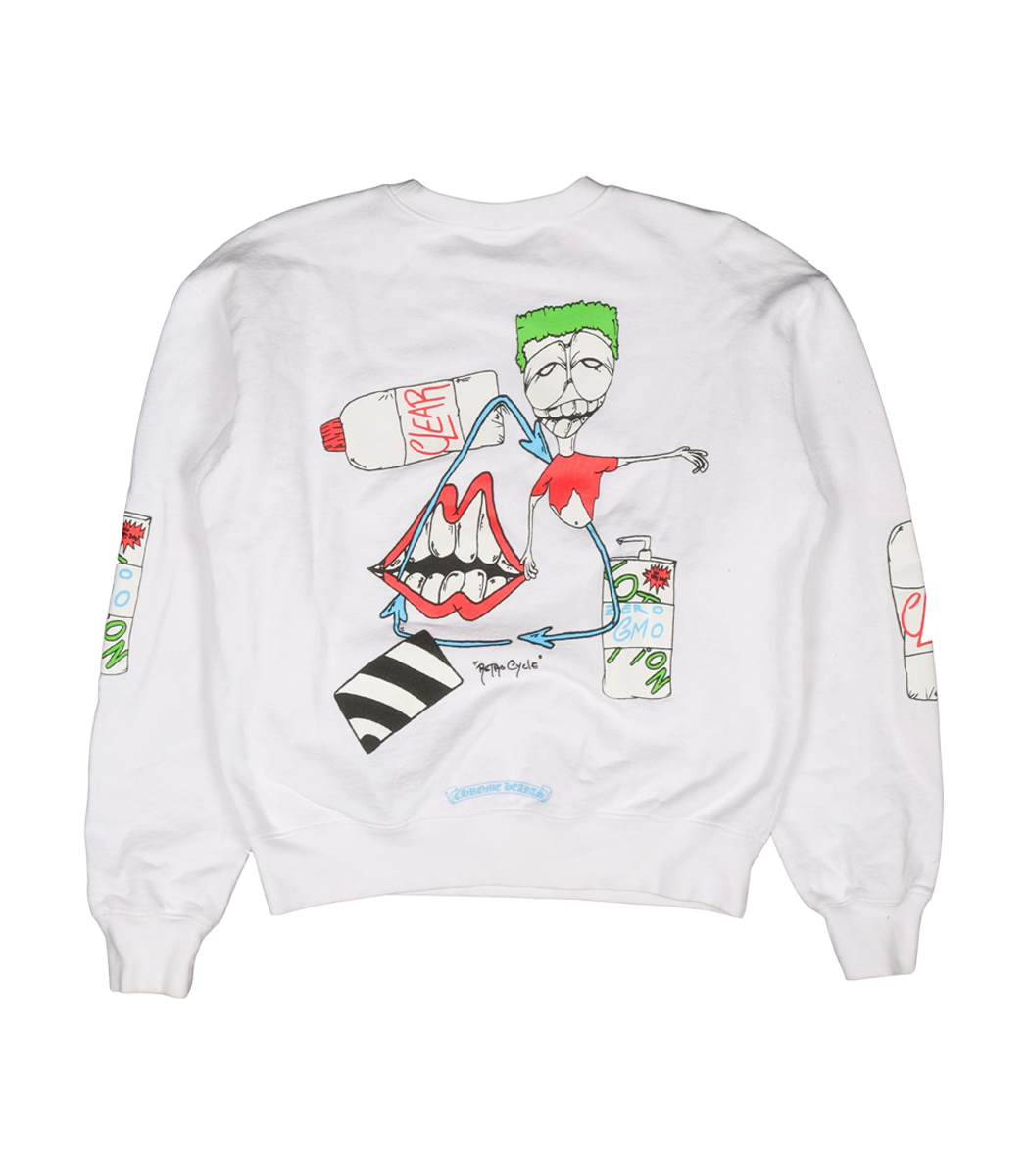 authentic ch matty boy retro cycle sweatshirt - premium designer jewelry front view