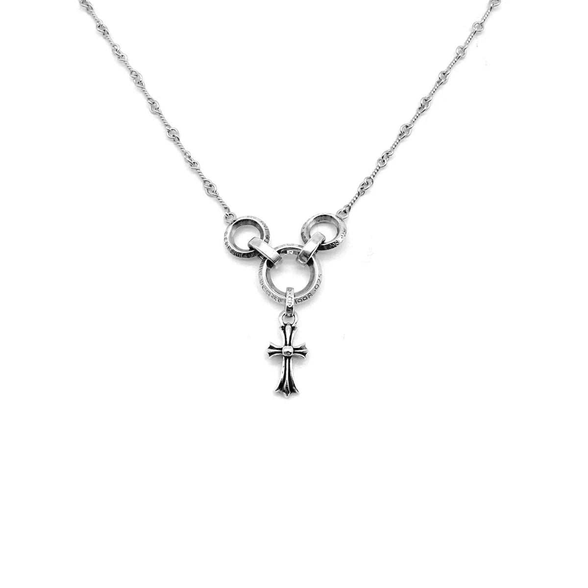 authentic chrome hearts waist chain - premium designer jewelry front view