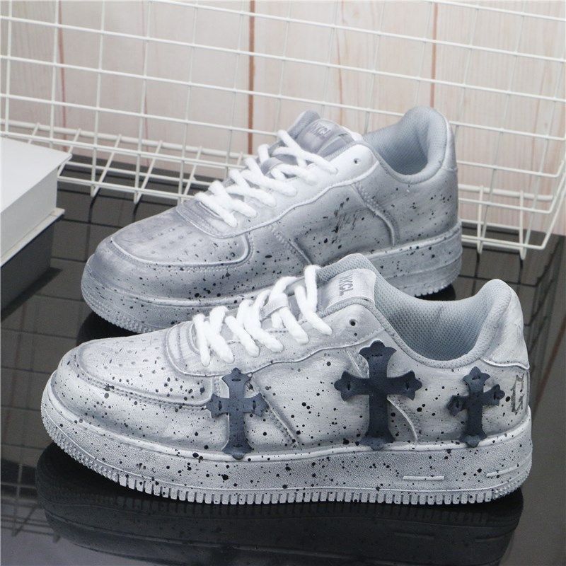 authentic chrome hearts air force 1 - premium designer jewelry front view