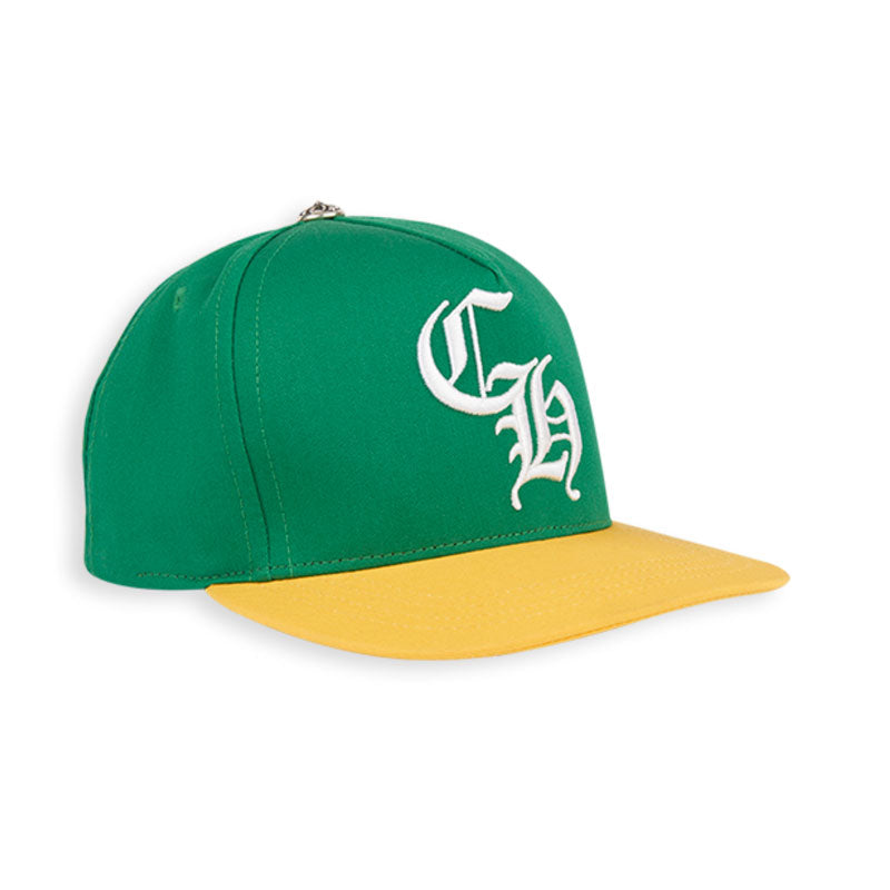 authentic chrome hearts baseball cap – green - premium designer jewelry front view