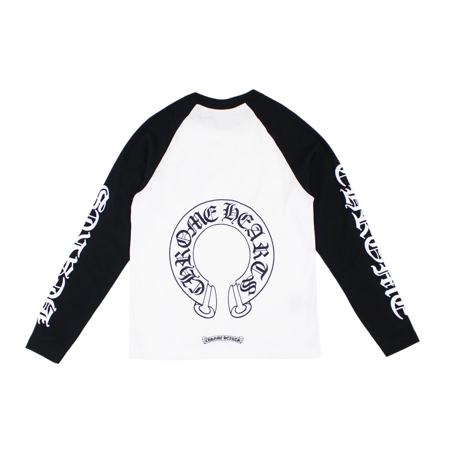 authentic chrome hearts baseball shirt - premium designer jewelry front view