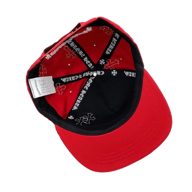 authentic chrome hearts cross patch baseball hat - premium designer jewelry front view