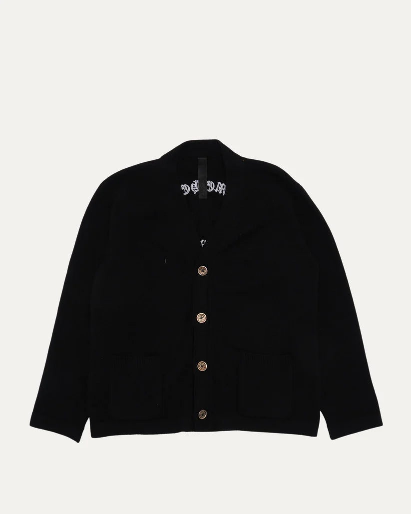 Chrome Hearts Cross Patch Cashmere Blend Cardigan - Chrome Hearts