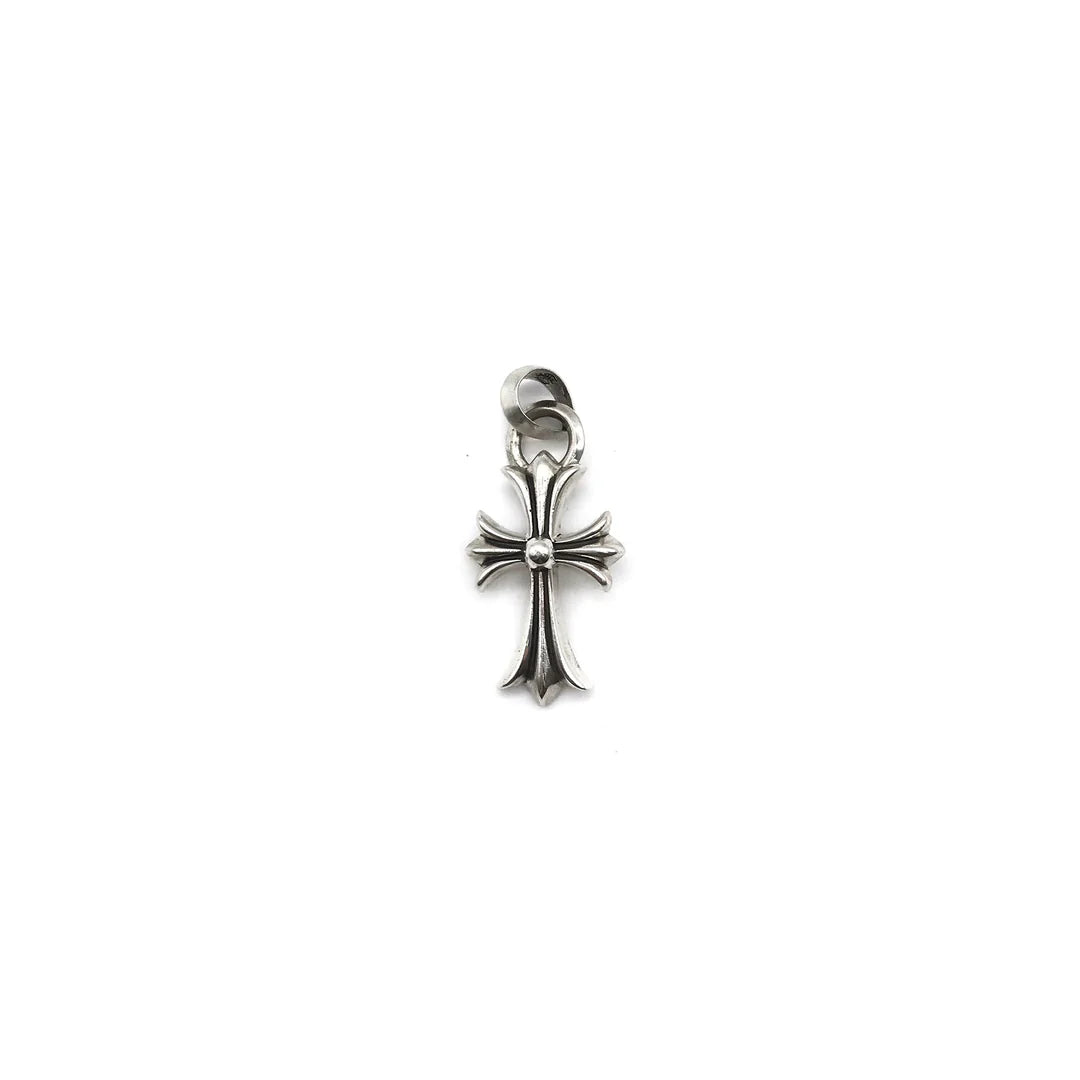 authentic chrome hearts cross pendant - premium designer jewelry front view