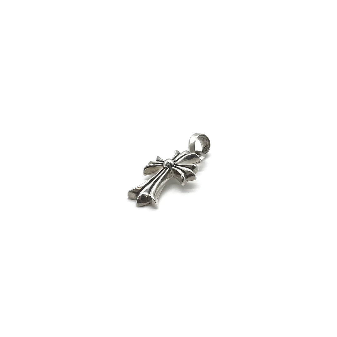 authentic chrome hearts cross pendant - premium designer jewelry front view