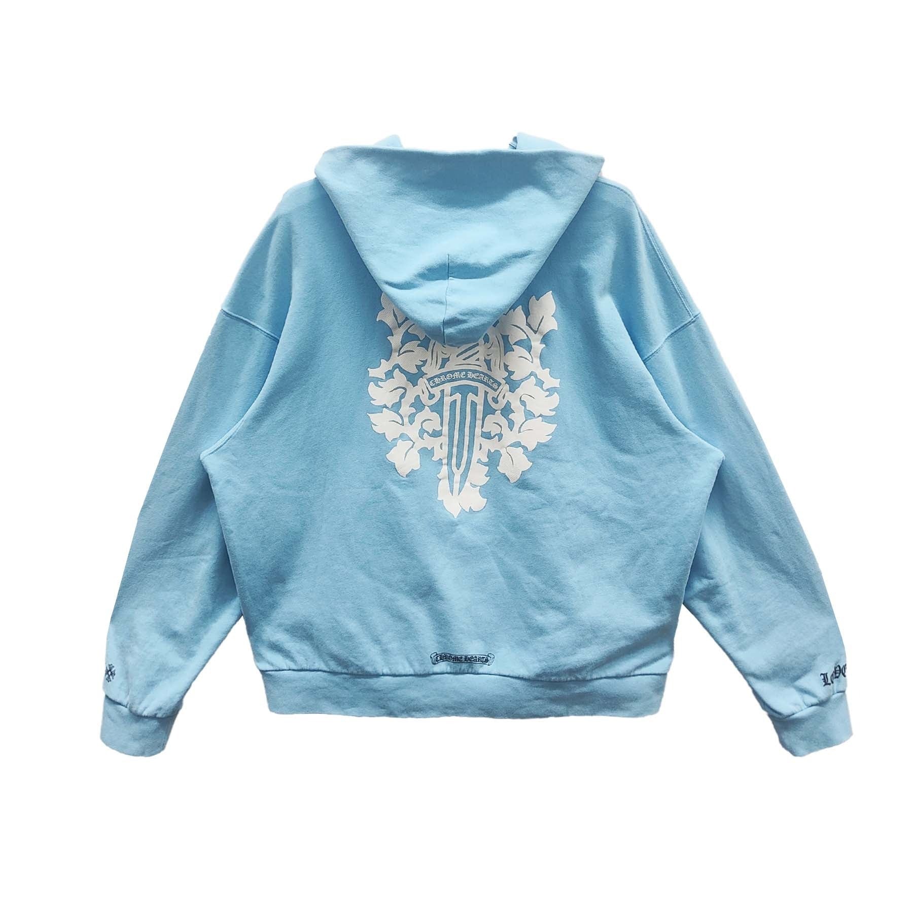 Chrome Hearts Dagger Blue Hoodie - Chrome Hearts