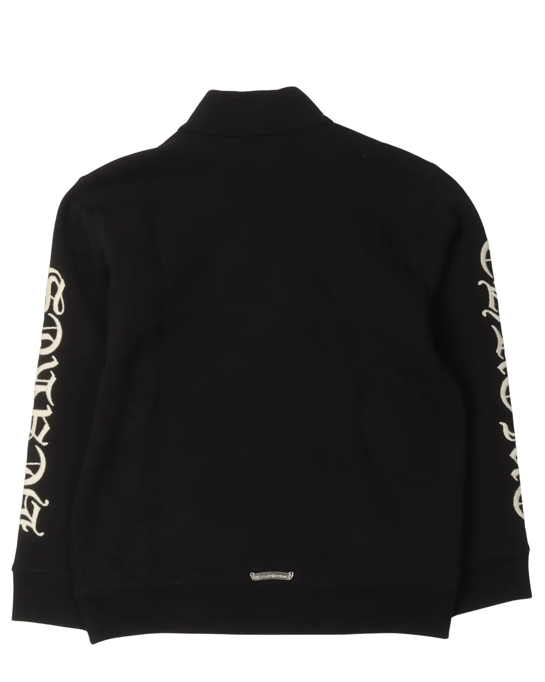 authentic chrome hearts embroidered quarter zip sweatshirt - premium designer jewelry front view