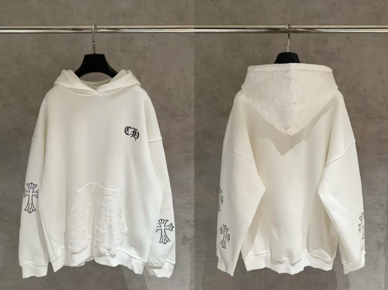 Chrome Hearts Embroidery On Hood Pocket - Chrome Hearts