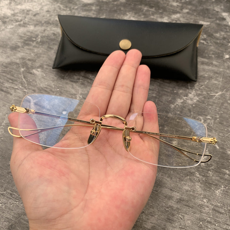 Chrome Hearts Gold Rimeless Slim Glasses - Chrome Hearts