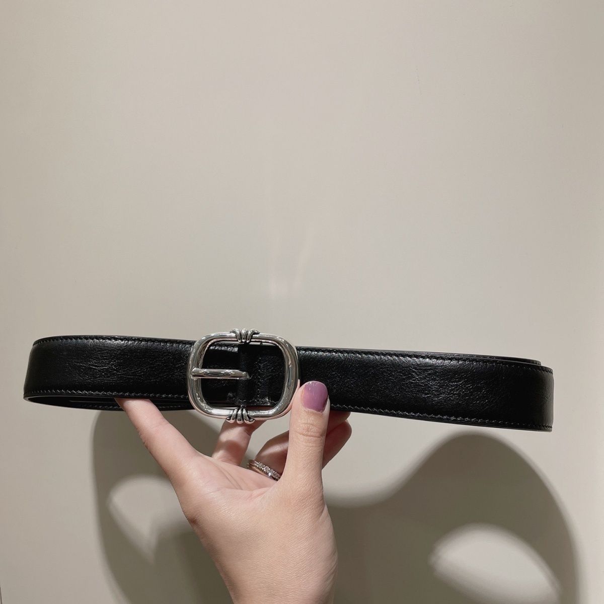 authentic chrome hearts gunslinger belt - premium designer jewelry front view