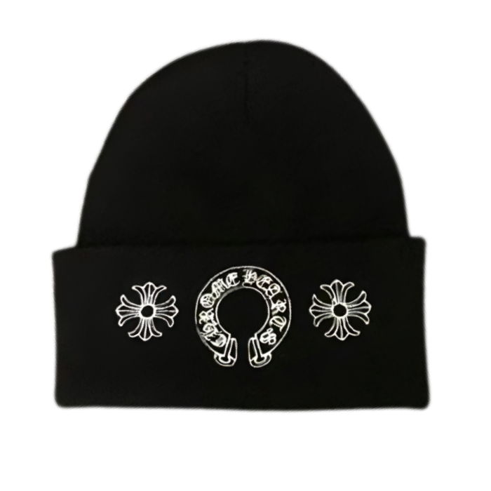 authentic chrome hearts skull cap - premium designer jewelry front view