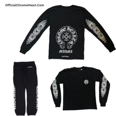 Chrome Hearts Long Sleeve Tracksuit Black - Chrome Hearts