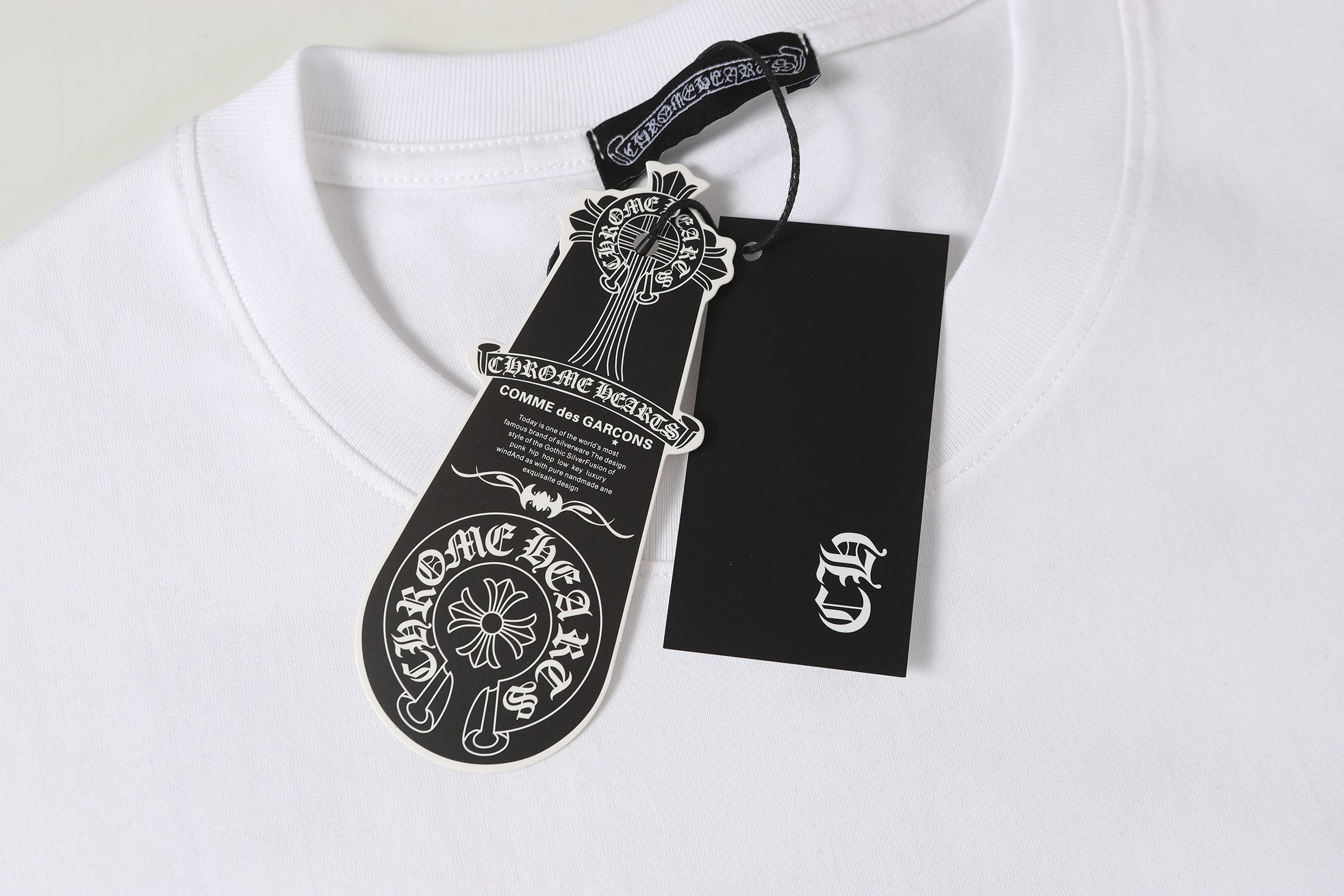 authentic chrome hearts malibu cross t shirt - premium designer jewelry front view