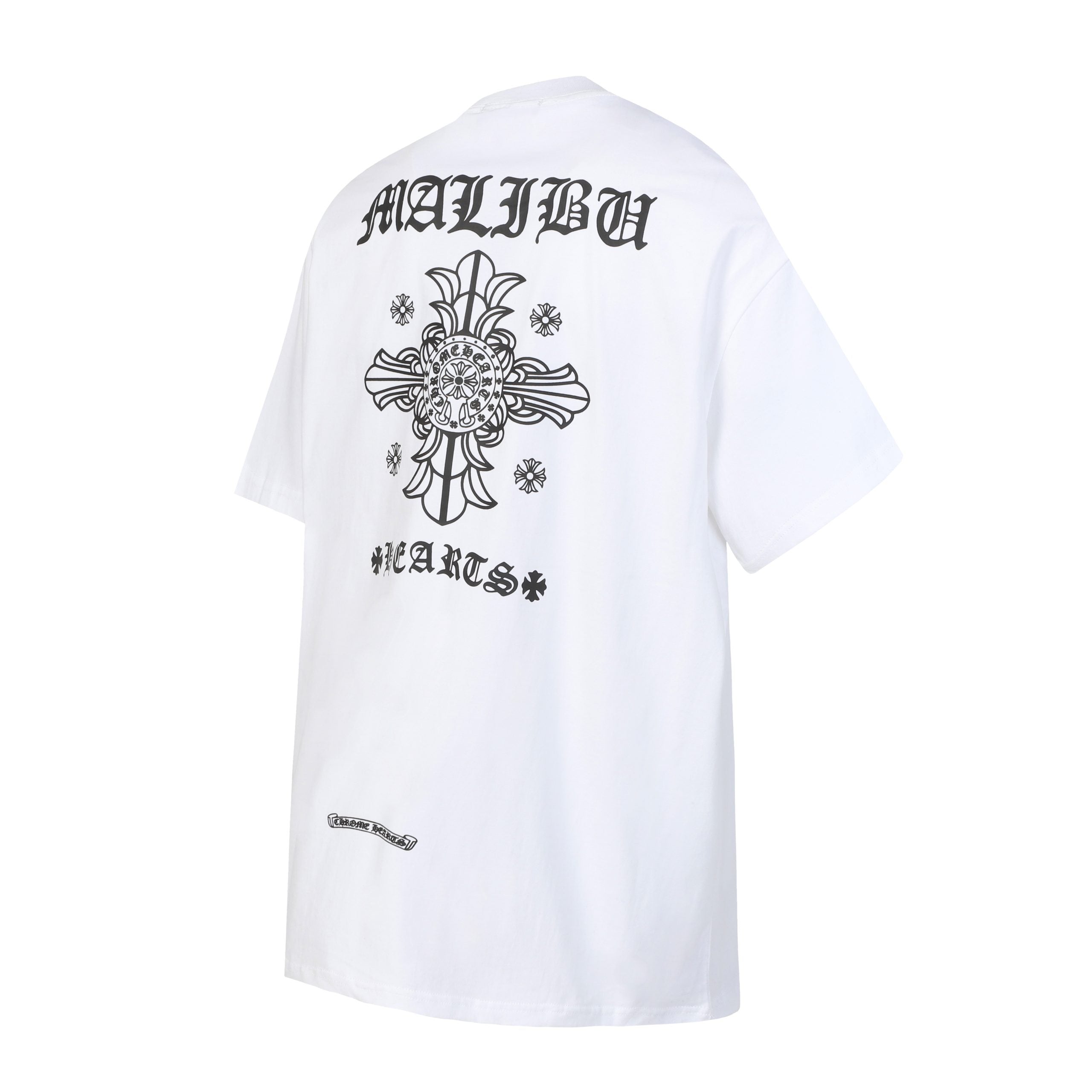 authentic chrome hearts malibu cross t shirt - premium designer jewelry front view