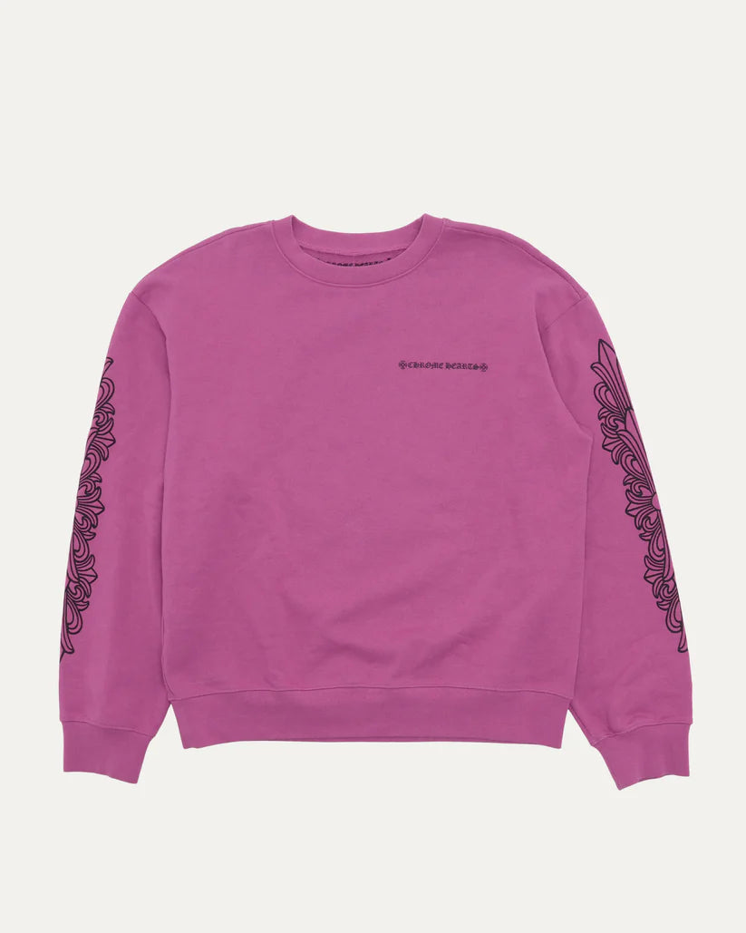 authentic chrome hearts matty boy spider web crewneck sweatshirt - premium designer jewelry front view