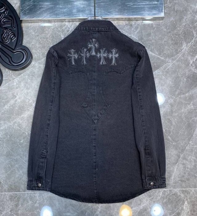 authentic chrome hearts multi pocket casual t shirt - premium designer jewelry front view