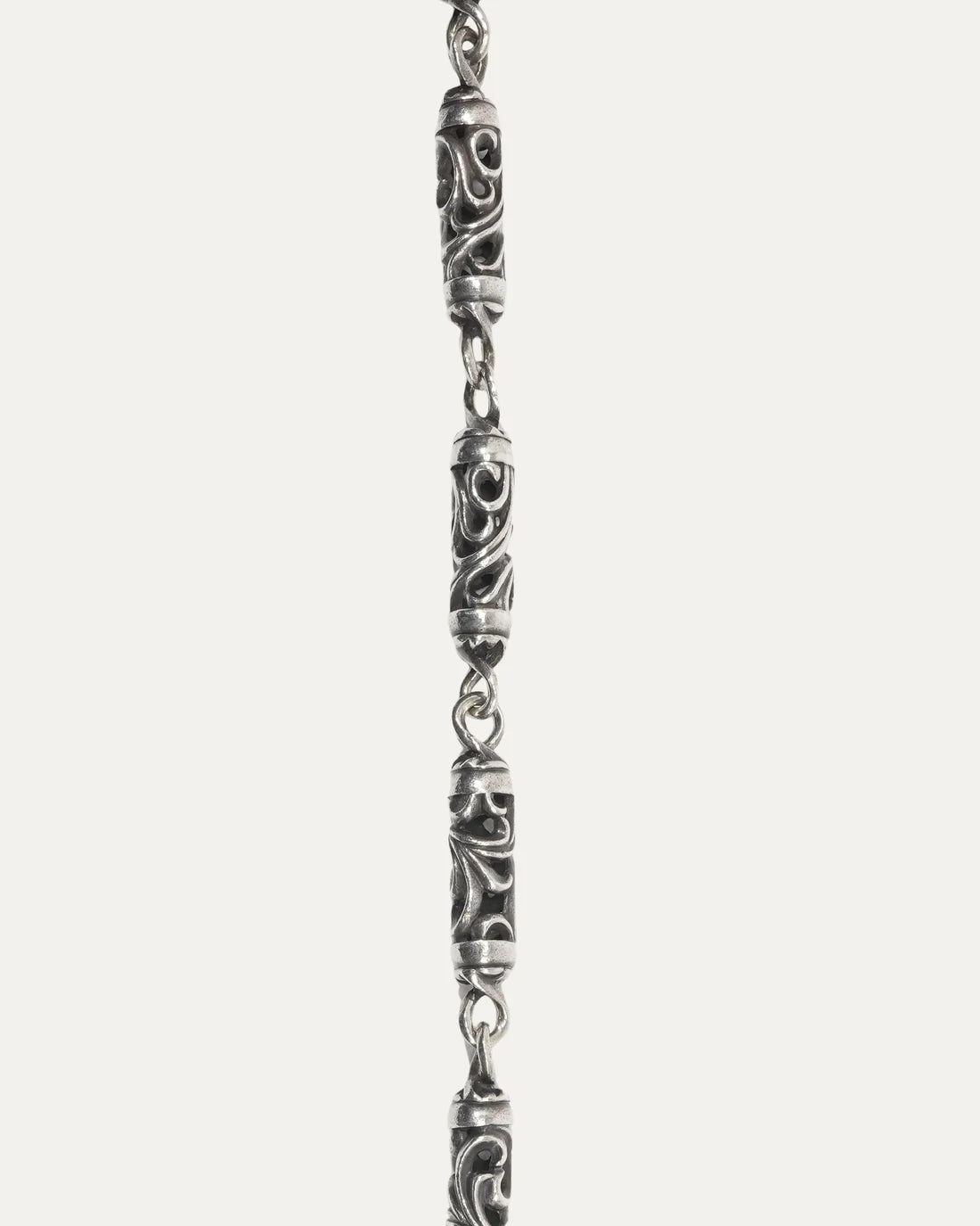 authentic chrome hearts roller wallet chain - premium designer jewelry front view