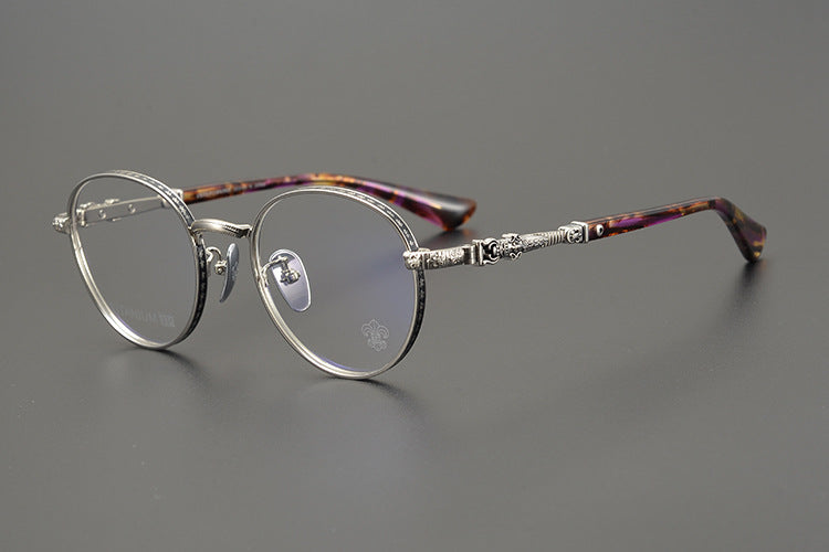 authentic chrome hearts sexcel glasses - premium designer jewelry front view
