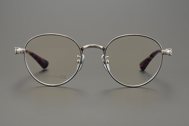 authentic chrome hearts sexcel glasses - premium designer jewelry front view