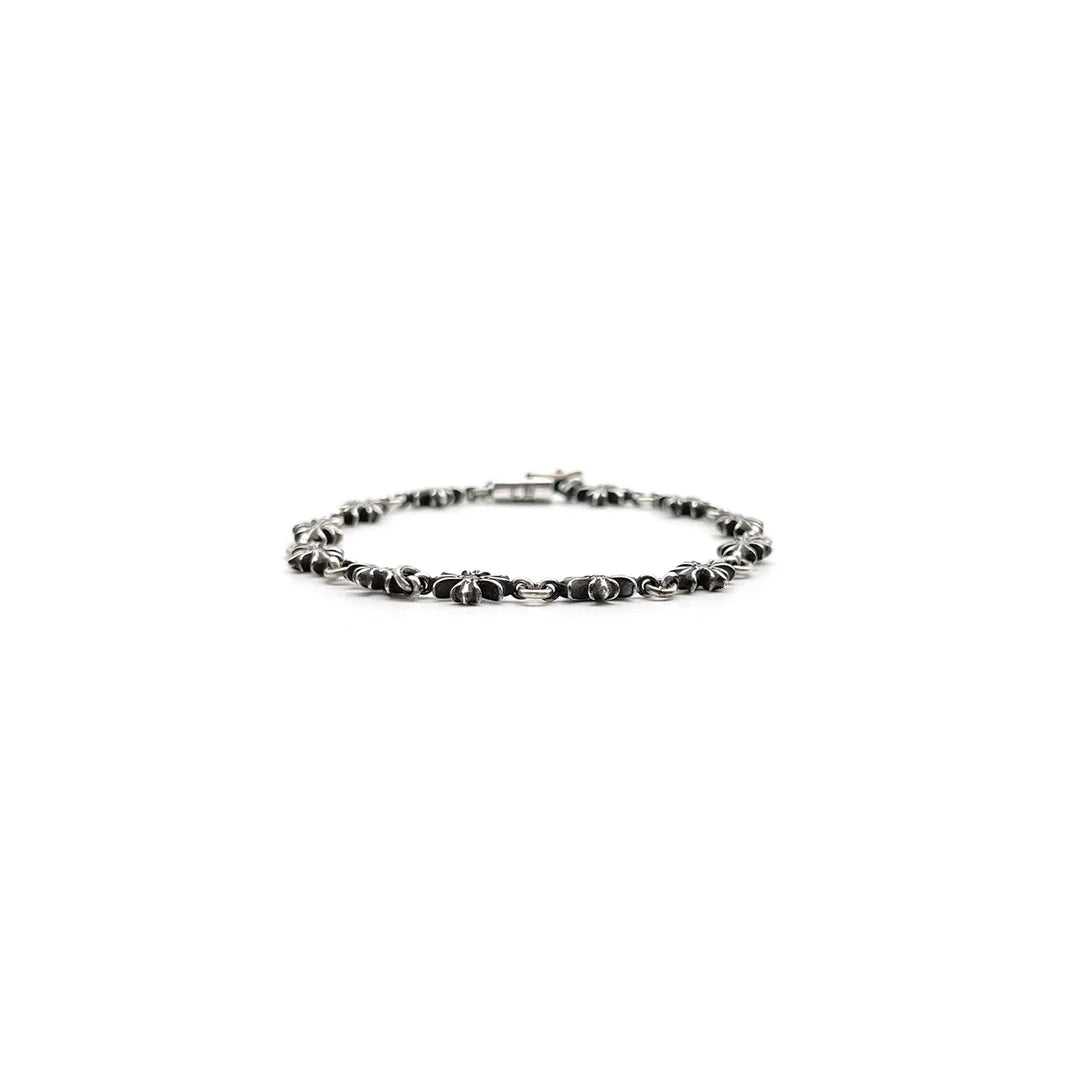 authentic chrome hearts tiny e bracelet - premium designer jewelry front view