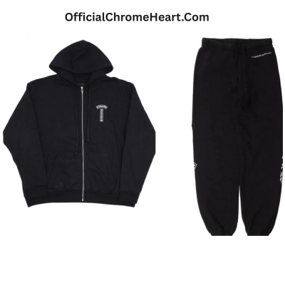authentic chrome hearts usa tracksuit - premium designer jewelry front view