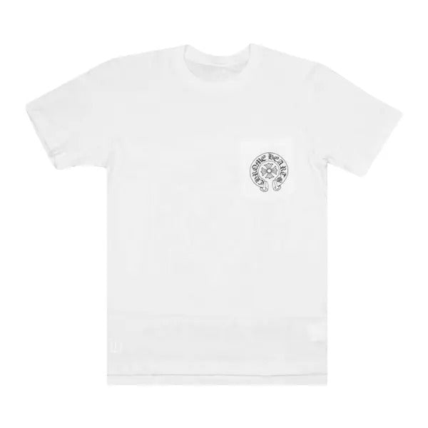 authentic chrome hearts white shirt - premium designer jewelry front view