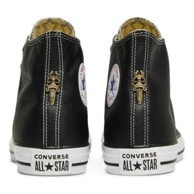 authentic chrome hearts x converse chuck taylor all-star - premium designer jewelry front view