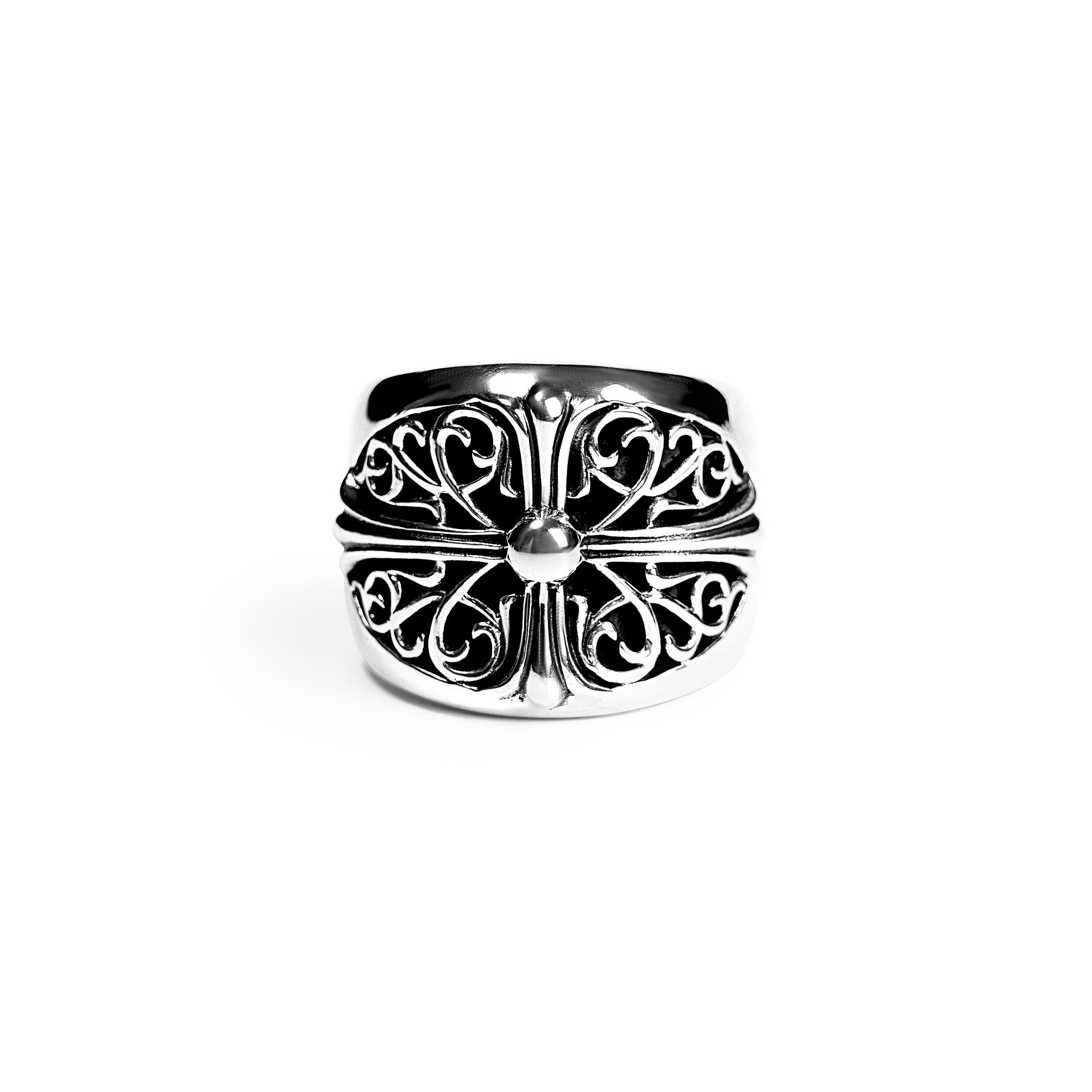 authentic classic oval ring - premium designer jewelry front view
