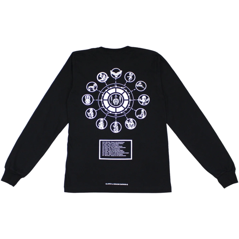 authentic chrome hearts foti long sleeve t-shirt - premium designer jewelry front view