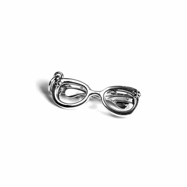 authentic glasses pendant - premium designer jewelry front view
