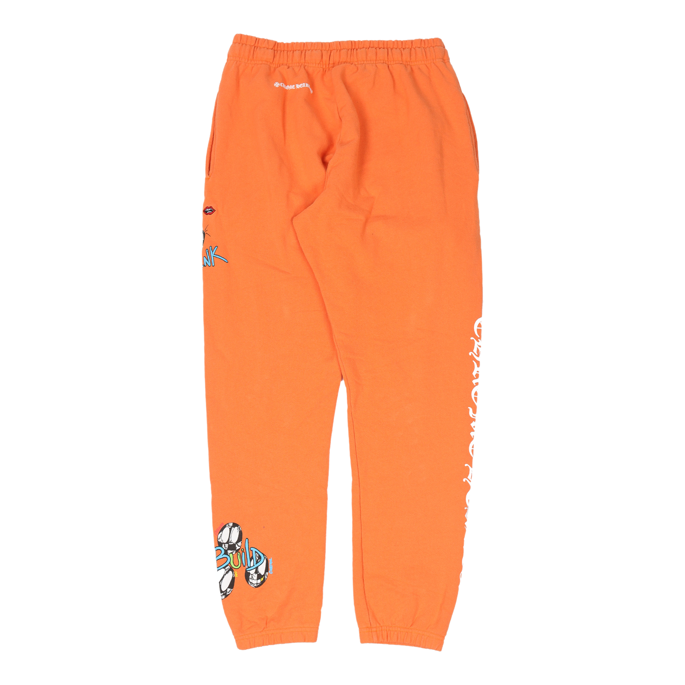 authentic chrome hearts x matty boy “link & build” sweatpants - premium designer jewelry front view