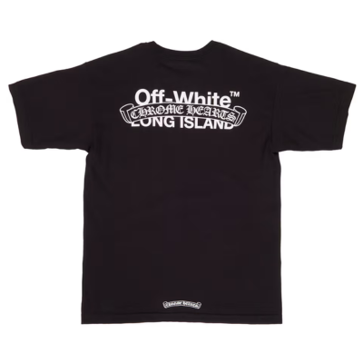 authentic off white chrome hearts long island shirt - premium designer jewelry front view