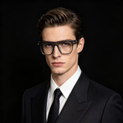 authentic chrome hearts slidn glasses - premium designer jewelry front view