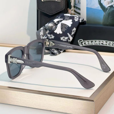 authentic chrome hearts clitorial glasses - premium designer jewelry front view