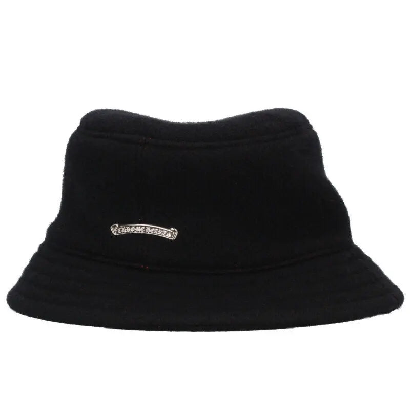 authentic chrome hearts bucket hat - premium designer jewelry front view