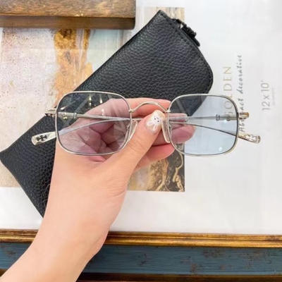 authentic chrome hearts chuck glasses - premium designer jewelry front view