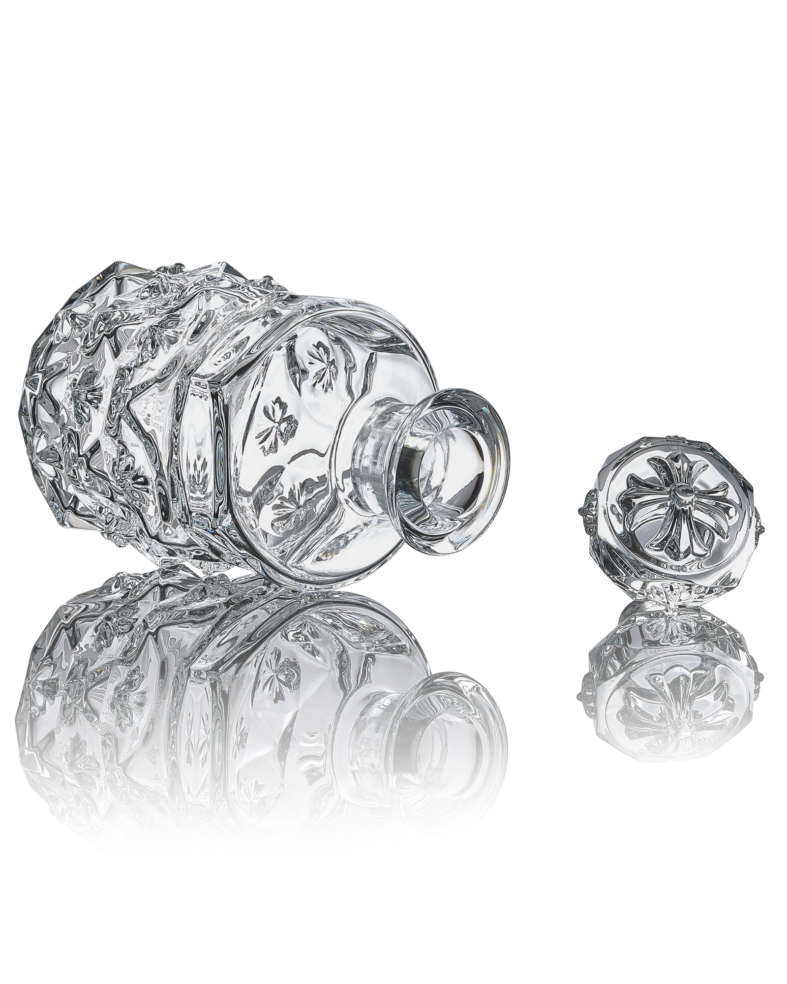 authentic chrome hearts decanter - premium designer jewelry front view