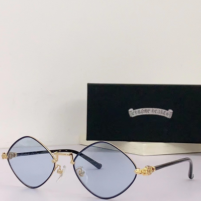 authentic chrome hearts diamond dog sunglasses - premium designer jewelry front view