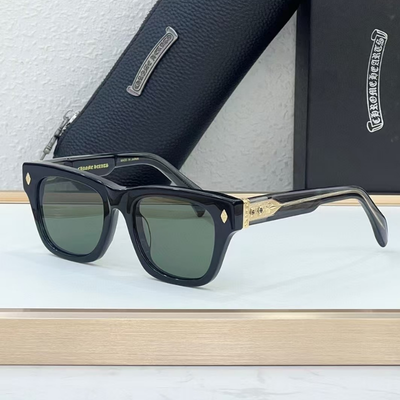 authentic chrome hearts dickfitzener sunglasses - premium designer jewelry front view