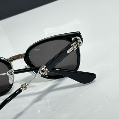 authentic chrome hearts duck butter sunglasses - premium designer jewelry front view