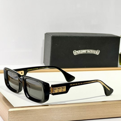 authentic chrome hearts kink sunglasses - premium designer jewelry front view