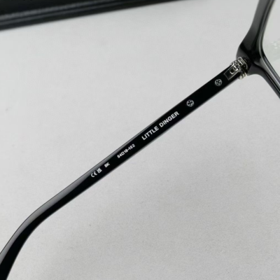 authentic chrome hearts little dinger glasses - premium designer jewelry front view