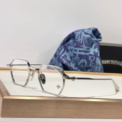 authentic chrome hearts lump glasses - premium designer jewelry front view