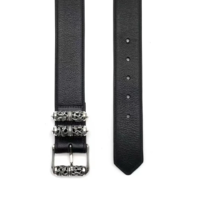 authentic chrome hearts roller belt - premium designer jewelry front view