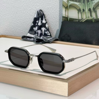 authentic chrome hearts stylida sunglasses - premium designer jewelry front view