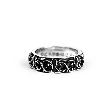 authentic chrome hearts vine ring - premium designer jewelry front view