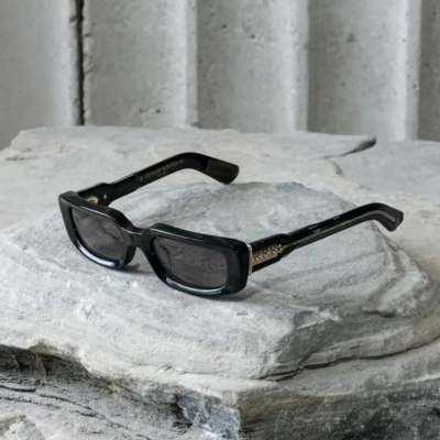 authentic chrome hearts zelda glasses - premium designer jewelry front view