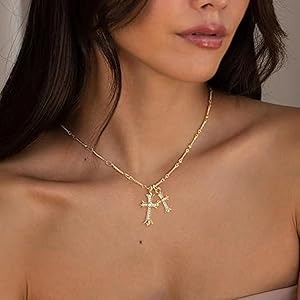 Chrome Hearts Double Cross Necklace